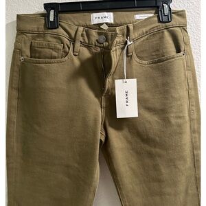 Men’s FRAME L’HOMME SLIM FIT size 31 Khaki/ Olive Jeans